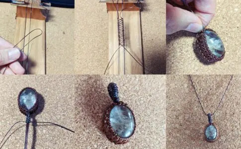 マクラメ】フレーム編みを使ってネックレスを作ろう！ | カラッツ Gem