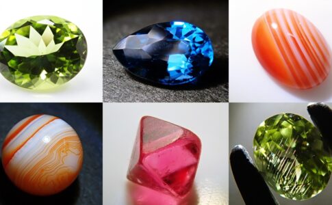 8月の誕生石　ペリドット　スピネル　サードオニキス　ルース　原石