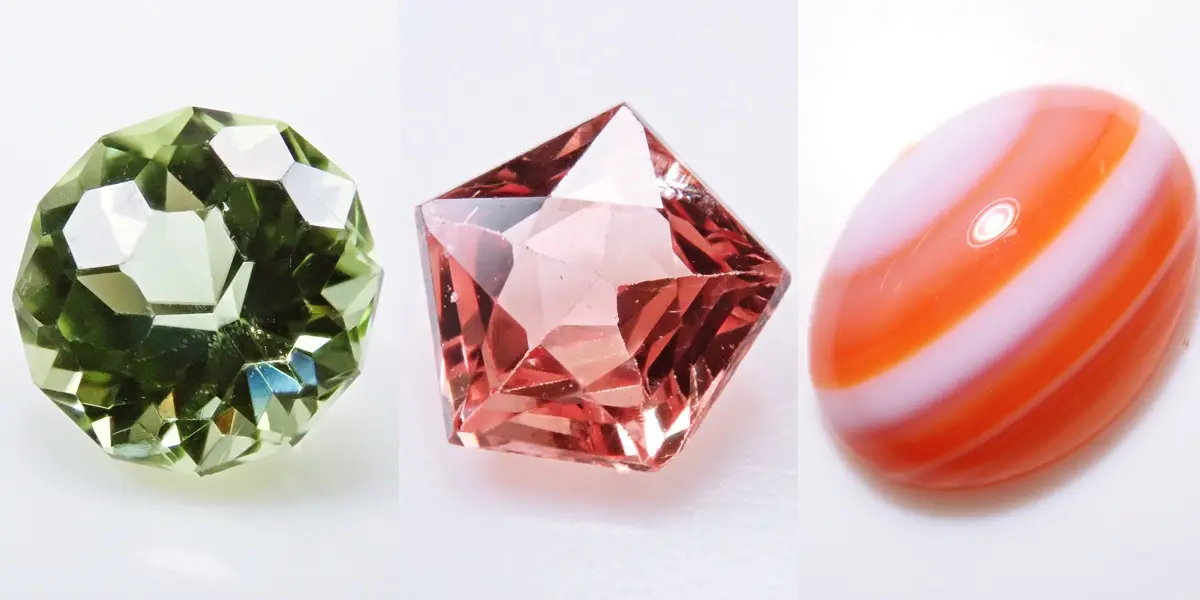 8月の誕生石「ペリドット」「スピネル」「サードオニキス」はどんな