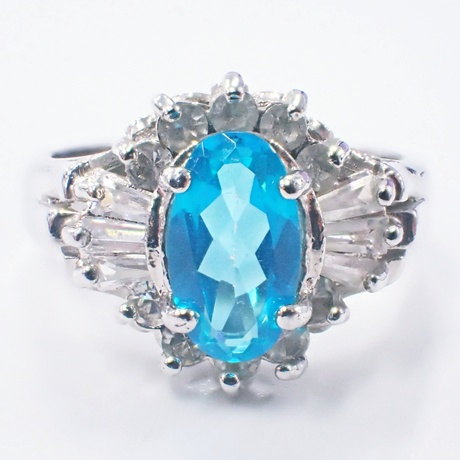 パライバブルートパーズ　リング