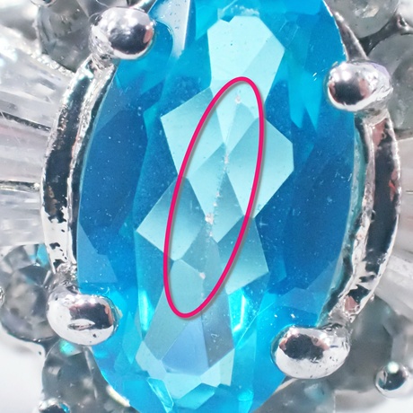 パライバブルートパーズ　リング　擦れ