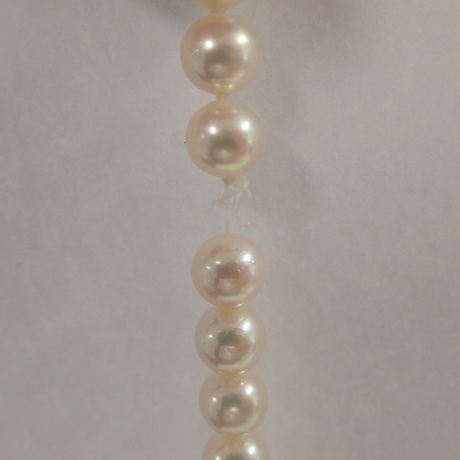 真珠の糸替え　タイミング