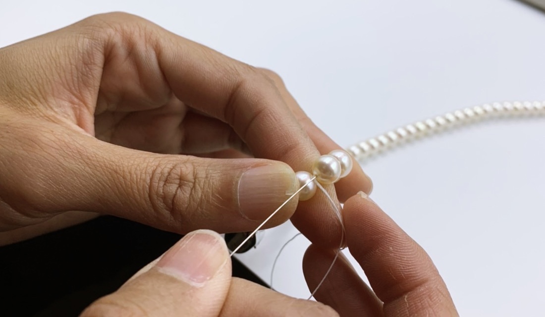真珠の糸組み3